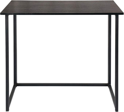 Leopard Outdoor Products Folding Computer / Laptop Table for Small Spaces, Space-Saving Home Office / Writing Desk, Compact Study Reading Foldable Desk (Black)