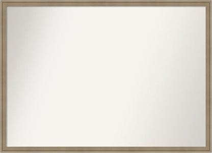 Amanti Art Grey Bathroom Mirror for Over Sink, 29x40 Florence Grey Rectangle Vanity Mirror, X-Large Casual Frame, Hangs Horizonally and Vertically, Bathroom Wall Decor, Non-Beveled Edge from WI, USA