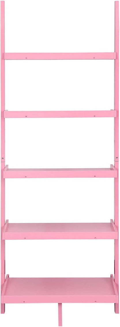 Convenience Concepts American Heritage Bookshelf Ladder, Light Pink