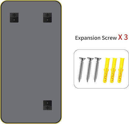 FORBATH 24x48 Inch Bathroom Mirror, Brushed Gold Deep Frame Narrow Wall Mirror with Rounded Corners, Anti-Rust Tempered Glass for Modern Farmhouse Vanity (Horizontal/Vertical)
