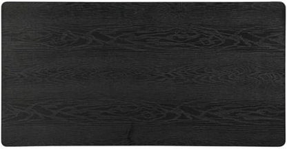 NTC Mingle Modern Wooden Rectangle Coffee Table with Hidden Drawer – Waterproof & Heat Resistant, Burnt Black