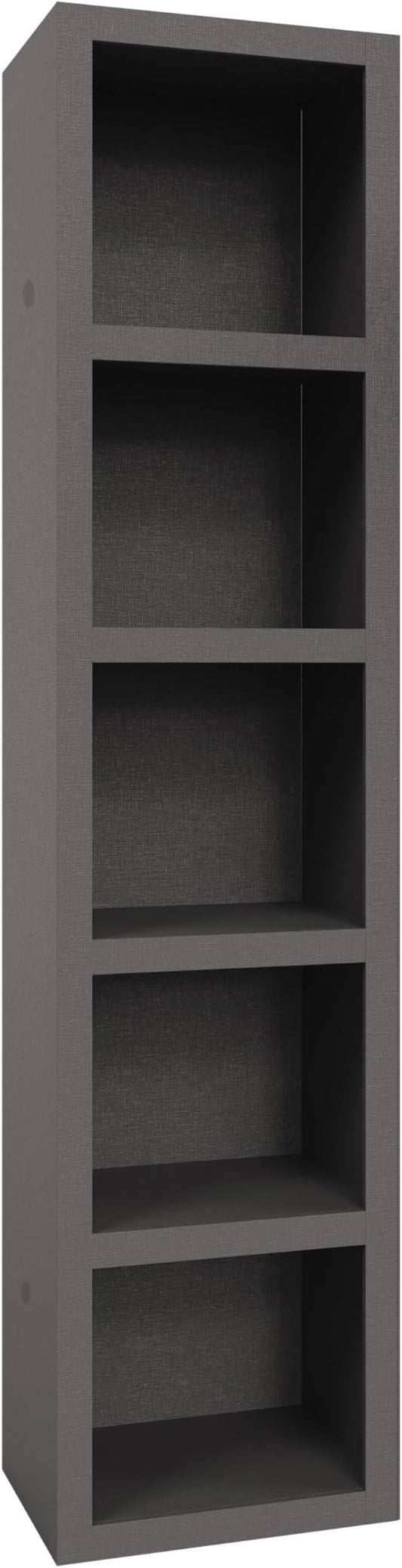 Oakland Living Dark Grey 85-in Tall Wooden Bookcase Shelf