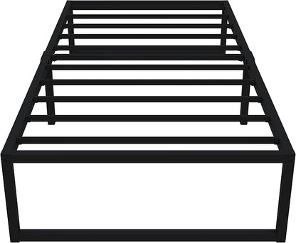 16 Inch Twin XL Bed Frames Heavy Duty Sturdy Metal Platform Bed Frame No Box Spring Needed, Noise Free, Easy Assembly, Black
