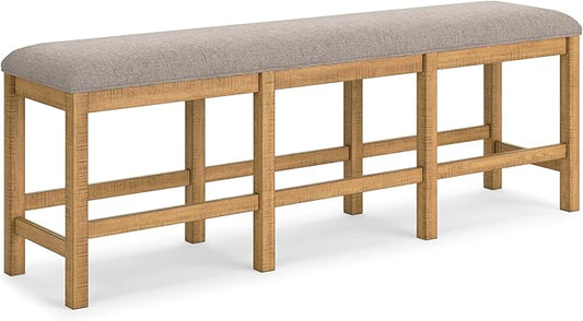 Signature Design by Ashley Havonplane 72" Counter Height Dining Bench, Brown