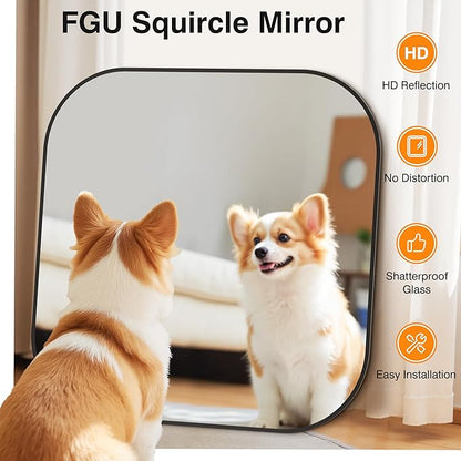 Bathroom Mirrors for Over Sink, 35x35 Vanity Squircle Mirror for Bathroom Sink, HD Shatterproof Square Wall Mirror for Bathroom Washroom Lavatory Restroom Metal Frame