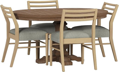 Christopher Knight Home Felly Dining Set, 20.25 "W x 24 "D x 34 "H, Natural Brown + Light Ash + Gray