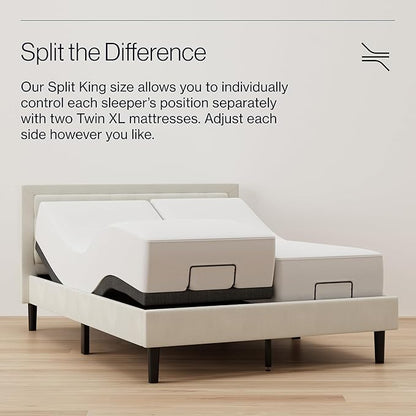 Nectar Twin XL Adjustable Base & 12” Mattress - Head & Foot Incline - Medium Firm Gel Memory Foam - Cooling Comfort - Wireless Remote - 3 Massage Settings - 365-Night Mattress Trial & Forever Warranty