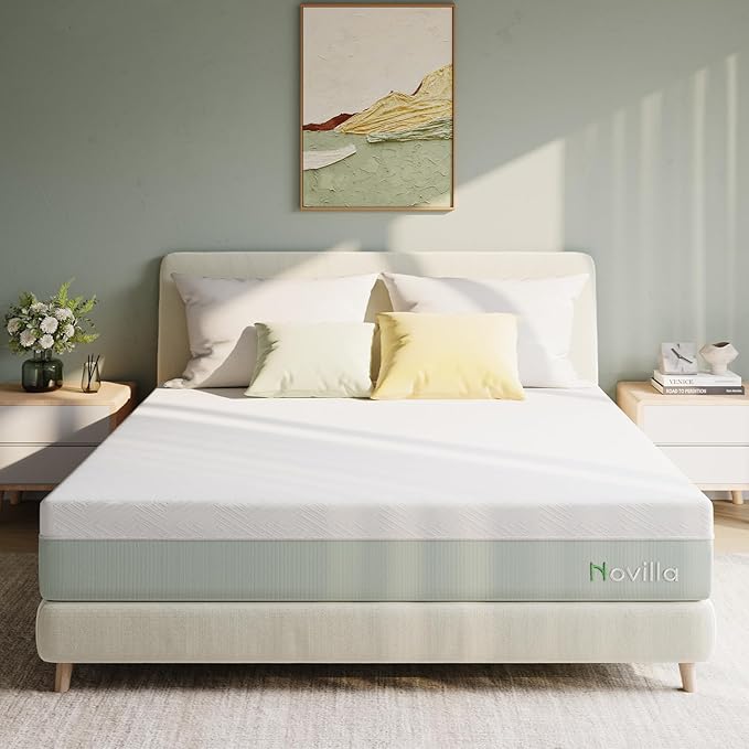 Novilla Mattress Cal King Size,12 Inch Gel Memory Foam Mattress in a Box for Cool Night & Motion Isolation,Medium Firm Feel, Bliss