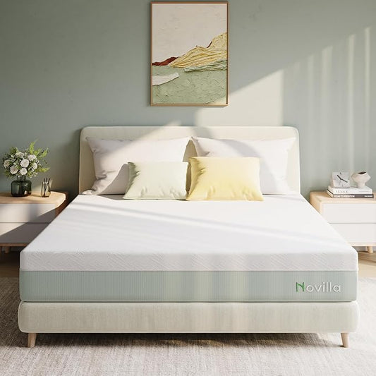 Novilla Mattress Cal King Size,12 Inch Gel Memory Foam Mattress in a Box for Cool Night & Motion Isolation,Medium Firm Feel, Bliss