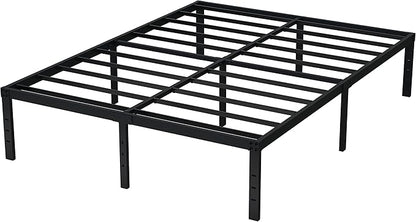 EMODA 16 Inch Black California King Bed Frames Heavy Duty Metal Platform No Box Spring Needed for Mattress Foundation, Noise Free, Easy Assembly