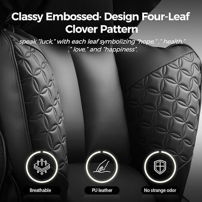COMHOMA Big and Tall Office Chair 400LBS Wide Ergonomic Gaming Chair with Deluxe Embossing Leather with Foot Rest 150°Reclining Adjustable Armrests Pocket Spring Back Support and Without Pillow