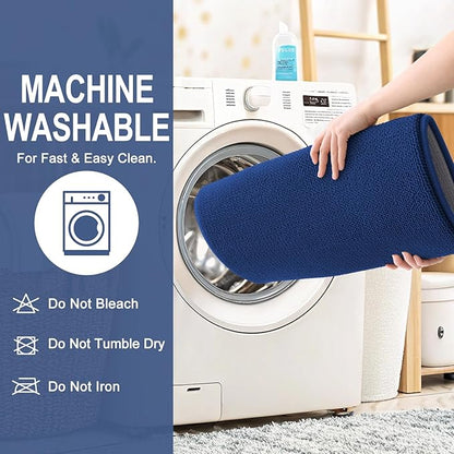 OLANLY Thick Memory Foam Bath Mat Rug 59x24, Extra Soft Absorbent Bathroom Rug, Quick Dry Bath Mats, Non-Slip, Machine Washable Carpet for Bathroom, Tub and Shower, Home Decor Accessories, Navy