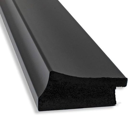 Amanti Art Black Bathroom Mirror for Over Sink, 36x46 Grand Black Rectangle Vanity Mirror, X-Large Casual Frame, Hangs Horizonally and Vertically, Bathroom Wall Decor, Beveled Edge