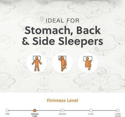 Signature Design by Ashley California King Size Chime 12 Inch Medium Firm Hybrid Mattresswith Cooling Gel Memory Foam for Pressure Relief, Fiberglass Free, Mattress In A Box
