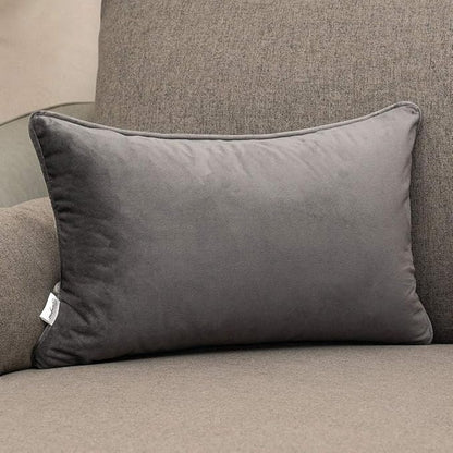 Yangest Silver Grey Throw Pillow Cover Wavy Cushion Cover Modern Zippered Rectangular Pillowcase for Sofa Couch Bedroom Living Room Home Decorative, 12x20 Inch