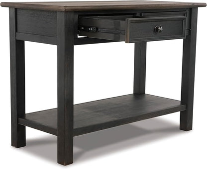 Signature Design by Ashley Tyler Creek Modern Farmhouse Sofa Table, Brown & Black