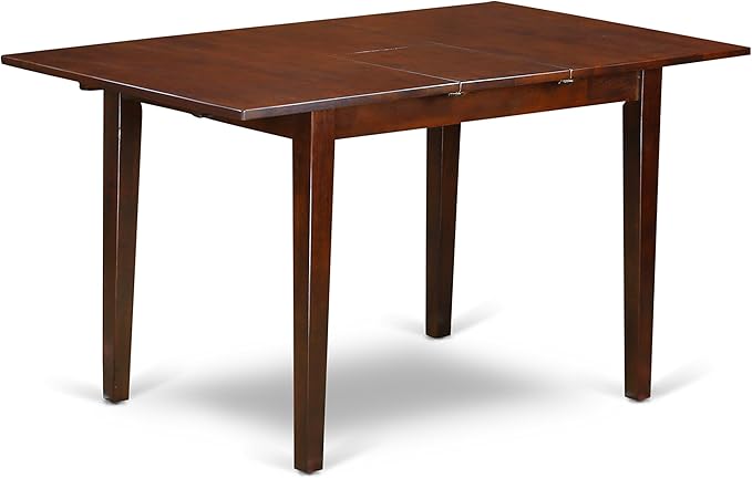 East West Furniture PSCL3-MAH-W 3 Piece Dining Room Furniture Set Contains a Rectangle Wooden Table with Butterfly Leaf and 2 Kitchen Dining Chairs, 32x60 Inch, Mahogany