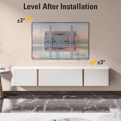 Mounting Dream TV Wall Mount for 32-65 Inch Television,Mount with Swivel and Tilt, Full Motion Bracket with Articulating Dual Arms, Fits 16inch Studs, Max VESA 400X400 mm, 99lbs, MD2581