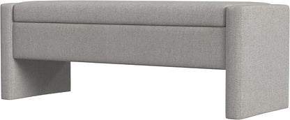 Copenhagen Modern Storage Bench Home Décor|Bench with Storage for Living Room & Bedroom - Plush Cream