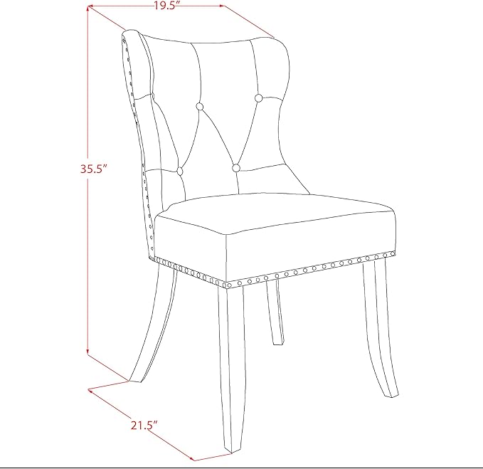 East West Furniture OXSI5-MAH-35 5 Piece Kitchen Table & Chairs Set Includes a Square Dining Room Table and 4 Doeskin Linen Fabric Parson Dining Chairs, 36x36 Inch, Mahogany