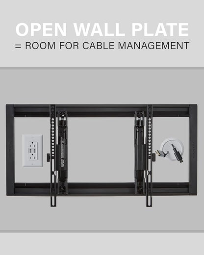 SANUS Tilting TV Wall Mount for 42" to 90" TVs - Universal Wall Mount TV Bracket w/ Low Profile & 12 degree Tilt - DIY Install w/ Included Hardware