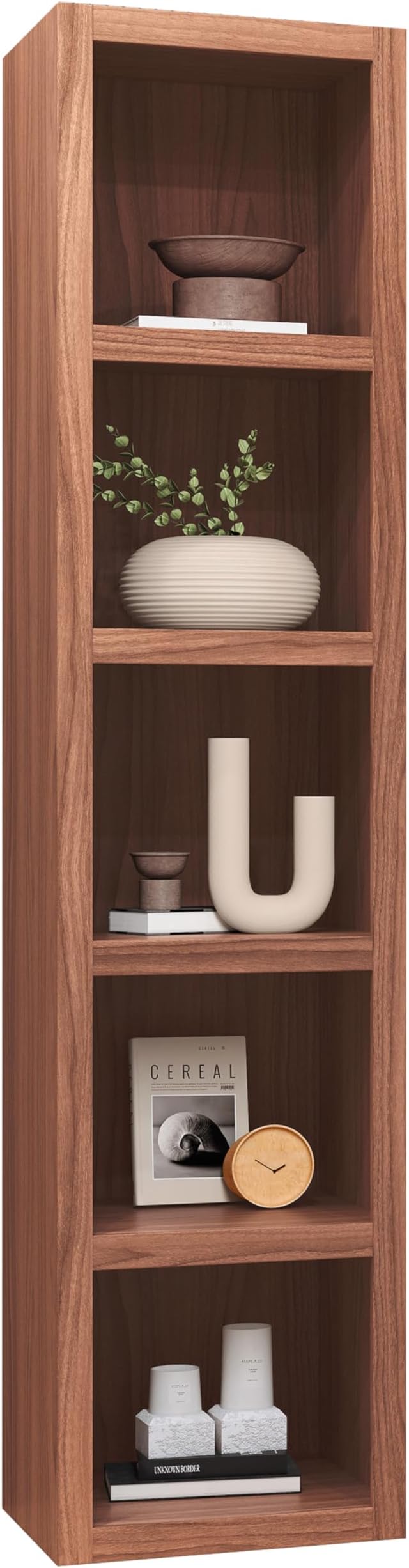 Oakland Living Brown 84-in Tall Wooden Bookcase Shelf