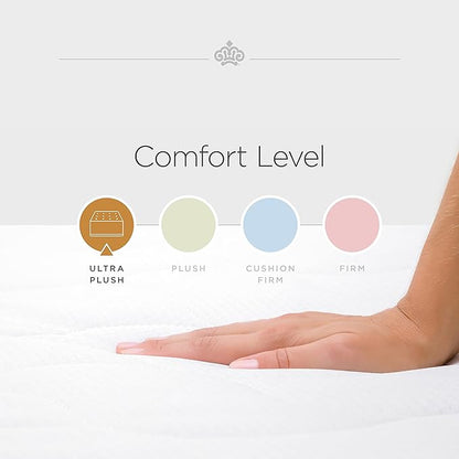 Kingsdown Passions Kelbrooke 16" Ultra Plush Euro Pillow Top Hybrid Mattress California King, Gel Memory Foam Layer Motion Isolation Quilted Top Premium Mattress