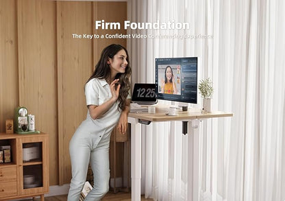 YDN Standing Desk with Drawers, Height Adjustable Desk 48 x 24 Inch, Electric Sit Stand Home Office, Natural