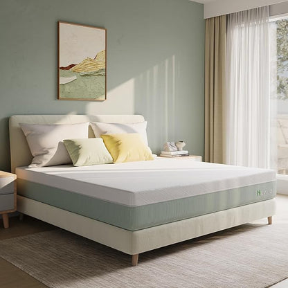 Novilla Twin Mattress,10 Inch Gel Memory Foam Mattress for Suppotive &Pressure Relieving, Medium Firm Feel in a Box,Bliss