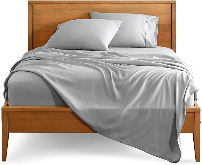 Bare Home Twin XL Sheet Set - 1800 Ultra-Soft Microfiber - Double Brushed - Deep Pockets - Easy Fit - 3 Piece Set - Bed Sheets (Twin XL, French Grey)