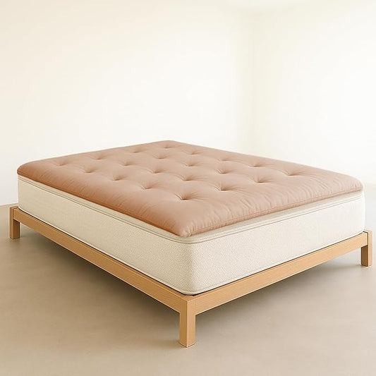 ZonLi Japanese Floor Futon Mattress Queen Size 60"x 80",100% Cotton Cover 2.5'' Thicken Tatami Mattress,Foldable Sleeping Pad,Portable Dormitory Tatami Mat,Roll Up Floor Lounger Bed for Adult (Burro)
