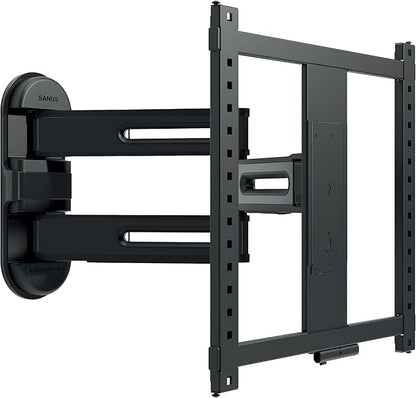 SANUS Height Adjustable Full Motion TV Wall Mount for 32” to 65” TVs – Raise or Lower TV 3” After Install – Maximizes Compatibility with Your Setup – 3 Step DIY w/Smooth Extension, Tilt & Swivel