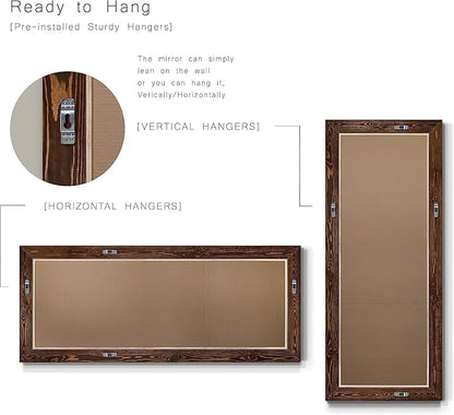 Wexford Home Barnwood Wood Full Length Mirror - Colonial Maple