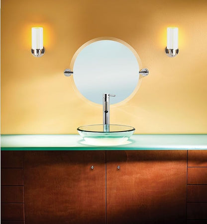 Moen DN0792BN Iso 22-Inch x 22-Inch Frameless Pivoting Bathroom Tilting Mirror, Brushed Nickel