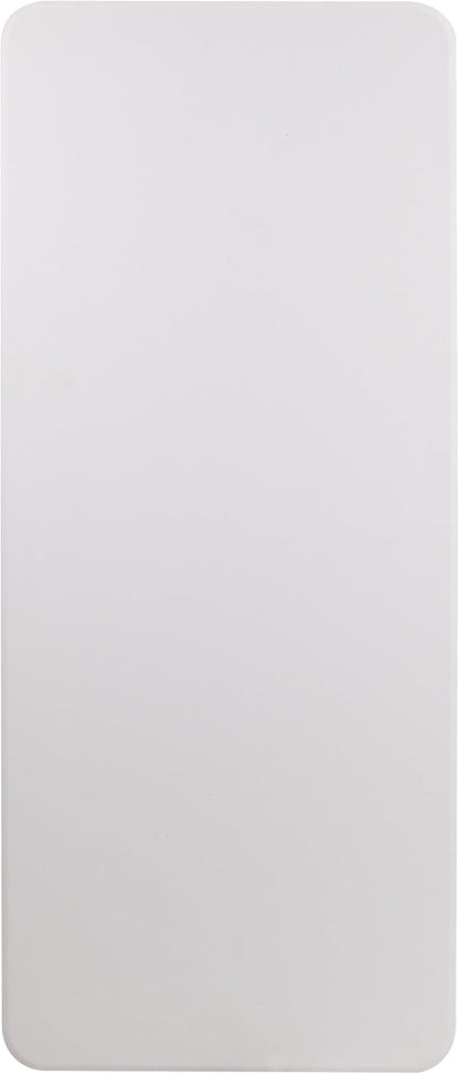 Flash Furniture Elon 6' Rectangular All-Occasion Plastic Folding Event Table, Folding Banquet Table for Indoor/Outdoor Events, White