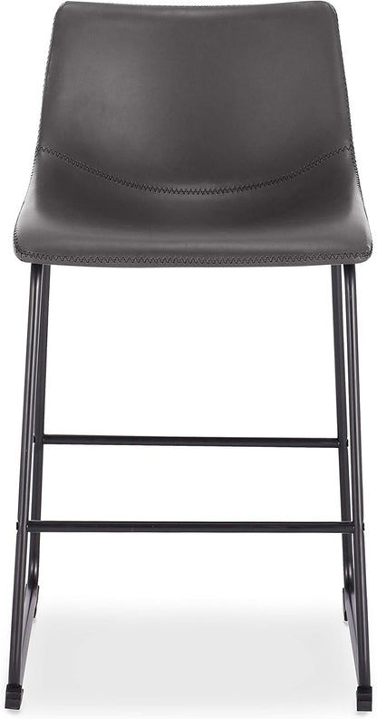 EdgeMod Brinley Counter Stool in Grey (Set of 3)