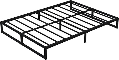 9 Inch Full Bed Frame No Box Spring Needed, Heavy Duty Metal Platform Beds with Sturdy Steal Slats for Mattress Foundation, Easy Assembly, Noise Free, Black