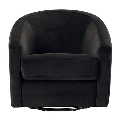 babyletto Madison Swivel Glider in Black Velvet, Greenguard Gold and CertiPUR-US Certified, 61.6 lb