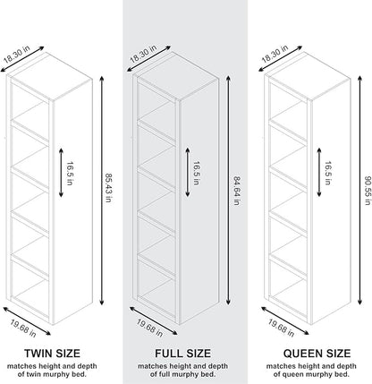 Oakland Living Dark Grey 84-in Tall Wooden Bookcase Shelf