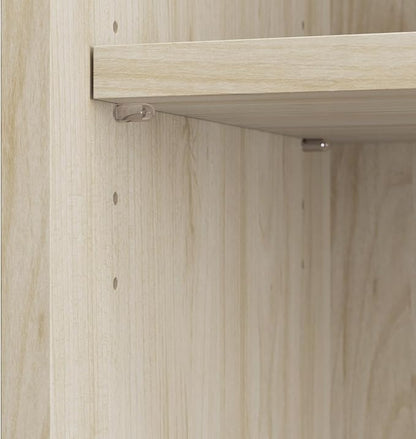 Bush Business Furniture Studio C Tall 5 Shelf Bookcase in Natural Elm, Large Bookshelf for Home or Professional Office