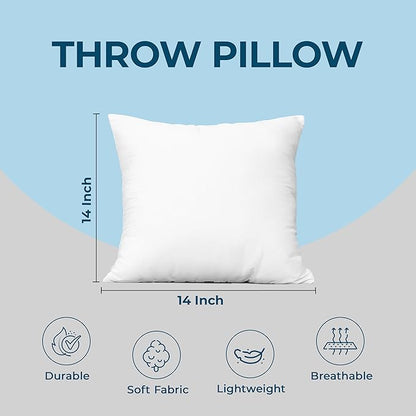 Utopia Bedding Throw Pillows (Set of 24, White), 14 x 14 Inches Pillows for Sofa, Bed and Couch Decorative Stuffer Pillow