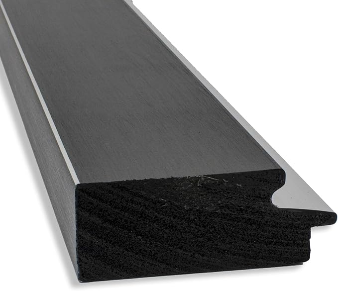 Amanti Art Black Bathroom Mirror for Over Sink, 28x34 Eva Black Silver Rectangle Vanity Mirror, Large Modern Contemporary Frame, Hangs Horizonally and Vertically, Bathroom Wall Decor, Beveled Edge