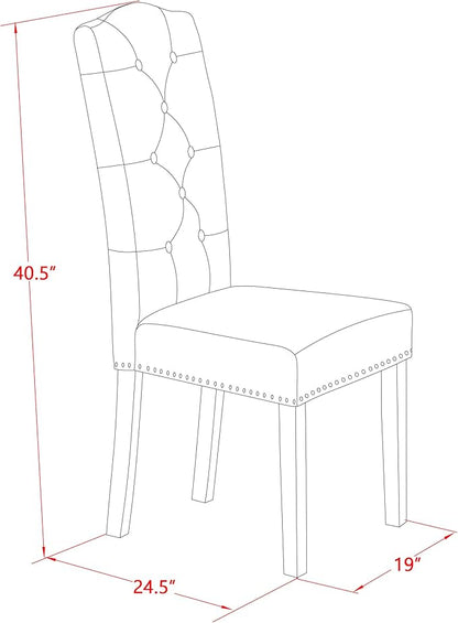 East West Furniture X677EL635-5 5 Piece Kitchen Table & Chairs Set Includes a Rectangle Dining Room Table with X-Legs and 4 Doeskin Linen Fabric Parsons Chairs, 40x72 Inch, Multi-Color