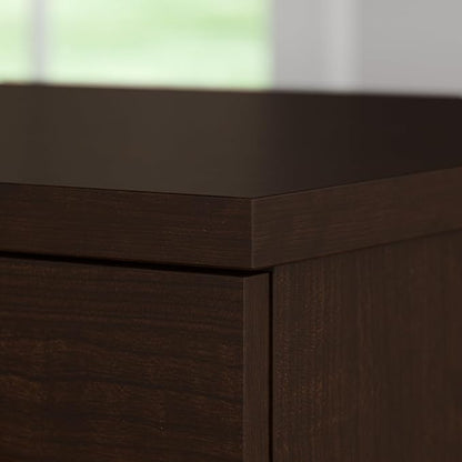Bush Furniture Somerset 5 Shelf Bookcase in Mocha Cherry, Tall Bookshelf, Large Book Shelf for Living Room, Home Office, or Entryway
