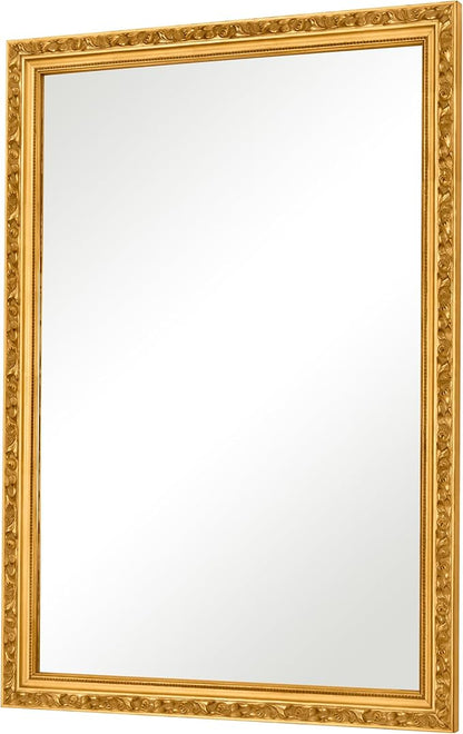 Gold Vintage Mirror, Traditional Antique Wall Mirrors with Ornate Gold Frame, Bathroom Decorative Mirrors for Wall Decor, 39.7'' x 27.9''