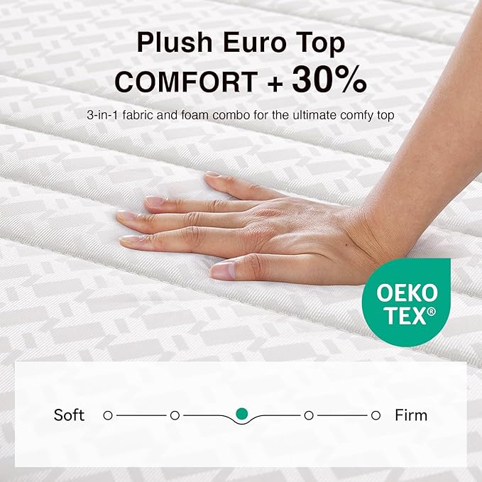 Novilla Twin Mattress, 10 Inch Twin Size Mattresses in a Box with Smarts™ Pocket Coil for Pressure Relief, Medium Firm Foam and Spring Hybrid Colchones with CertiPUR-US Certified for Kids