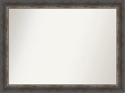 Amanti Art Bronze Bathroom Mirror for Over Sink, 35x46 Ballroom Bronze Rectangle Vanity Mirror, X-Large Traditional Frame, Hangs Horizonally and Vertically, Bathroom Wall Decor, Non-Beveled Edge