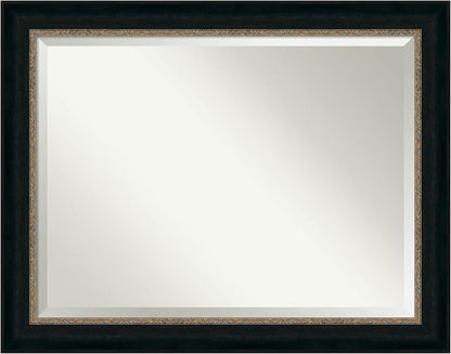 Amanti Art Bronze Bathroom Mirror for Over Sink, 37x47 Paragon Bronze Rectangle Vanity Mirror, X-Large Traditional Frame, Hangs Horizonally and Vertically, Bathroom Wall Decor, Beveled Edge
