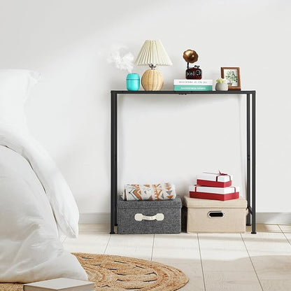 Narrow Entryway Table for Hallway Console Table, Thin Sofa Table Behind Couch Skinny Table, Grey Console Small Tables for Entryway Foyer, Long Table for Entrance Small Spaces Decorative and Storage