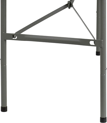 Flash Furniture Elon Commercial Grade 5-Foot Bi-Fold Granite White Plastic Folding Table